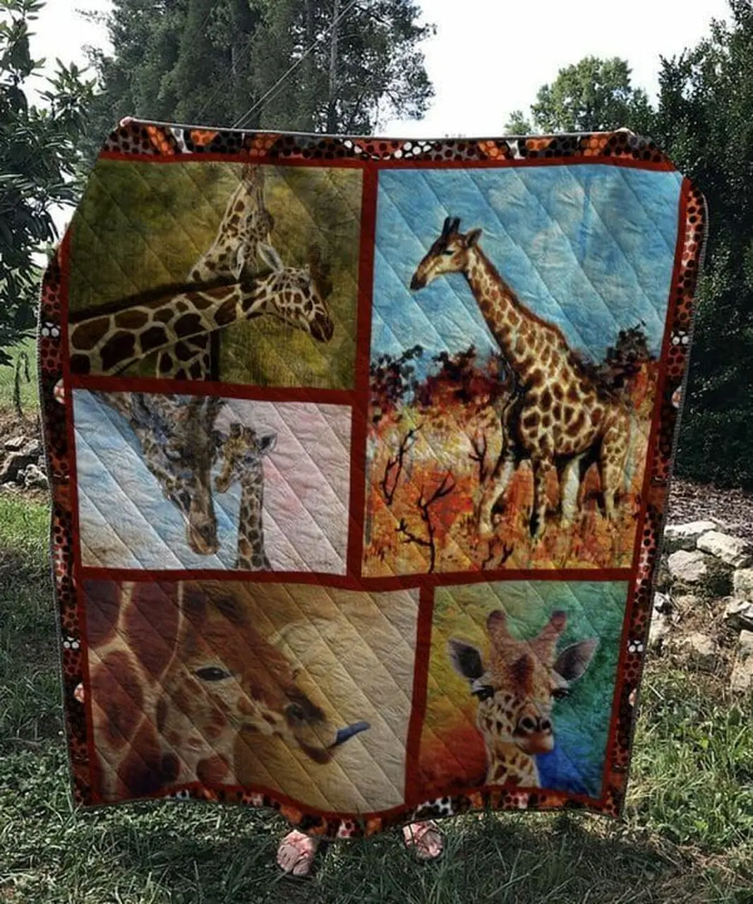 Giraffe Steam Powered Giraffe Awesome Ah Quilt Derqnx and Home Decor