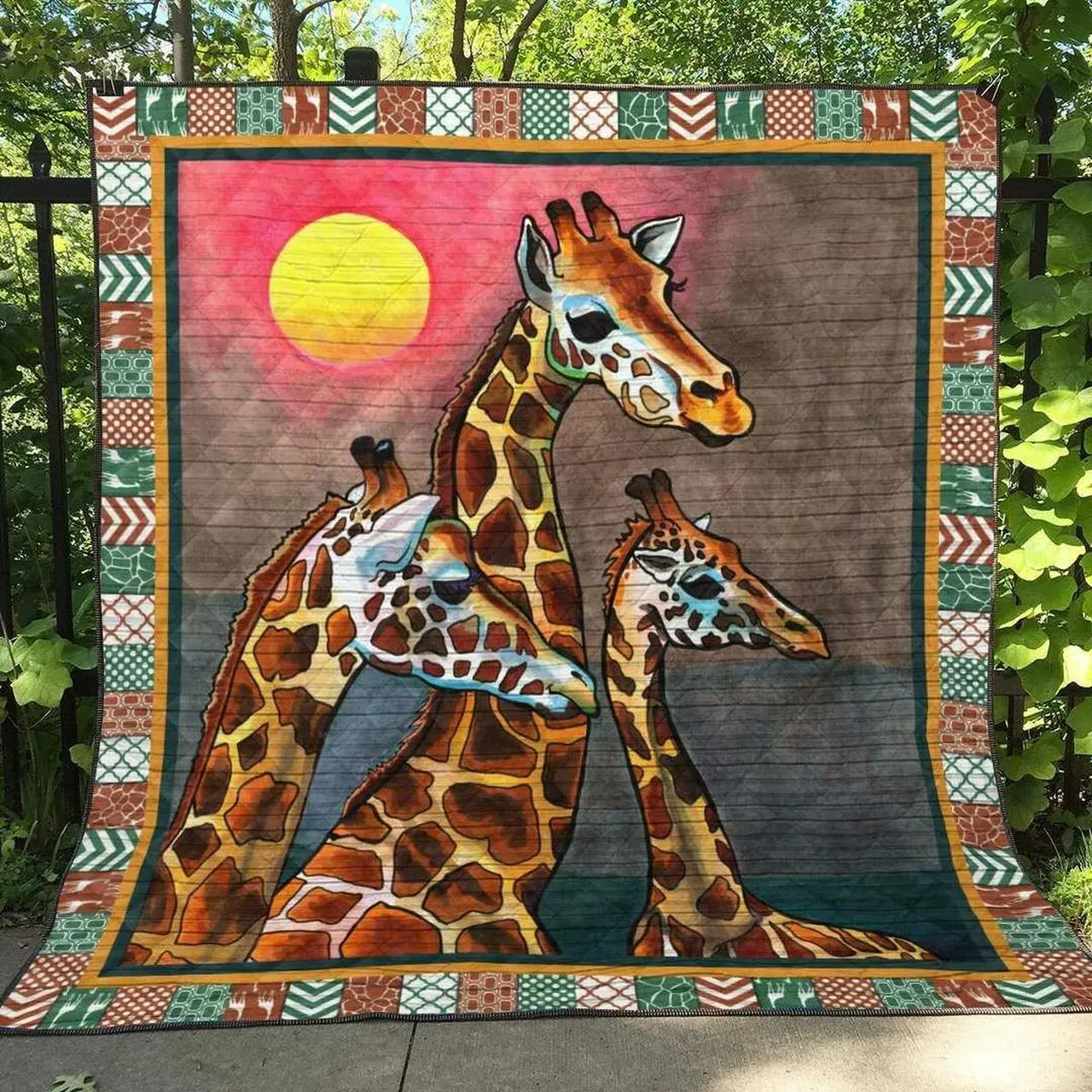 Giraffes Tu130702A Tbg Quilt Blanket and Home Decor
