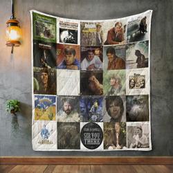 Glen Campbell Album Covers Quilt Blanket and Home Decor