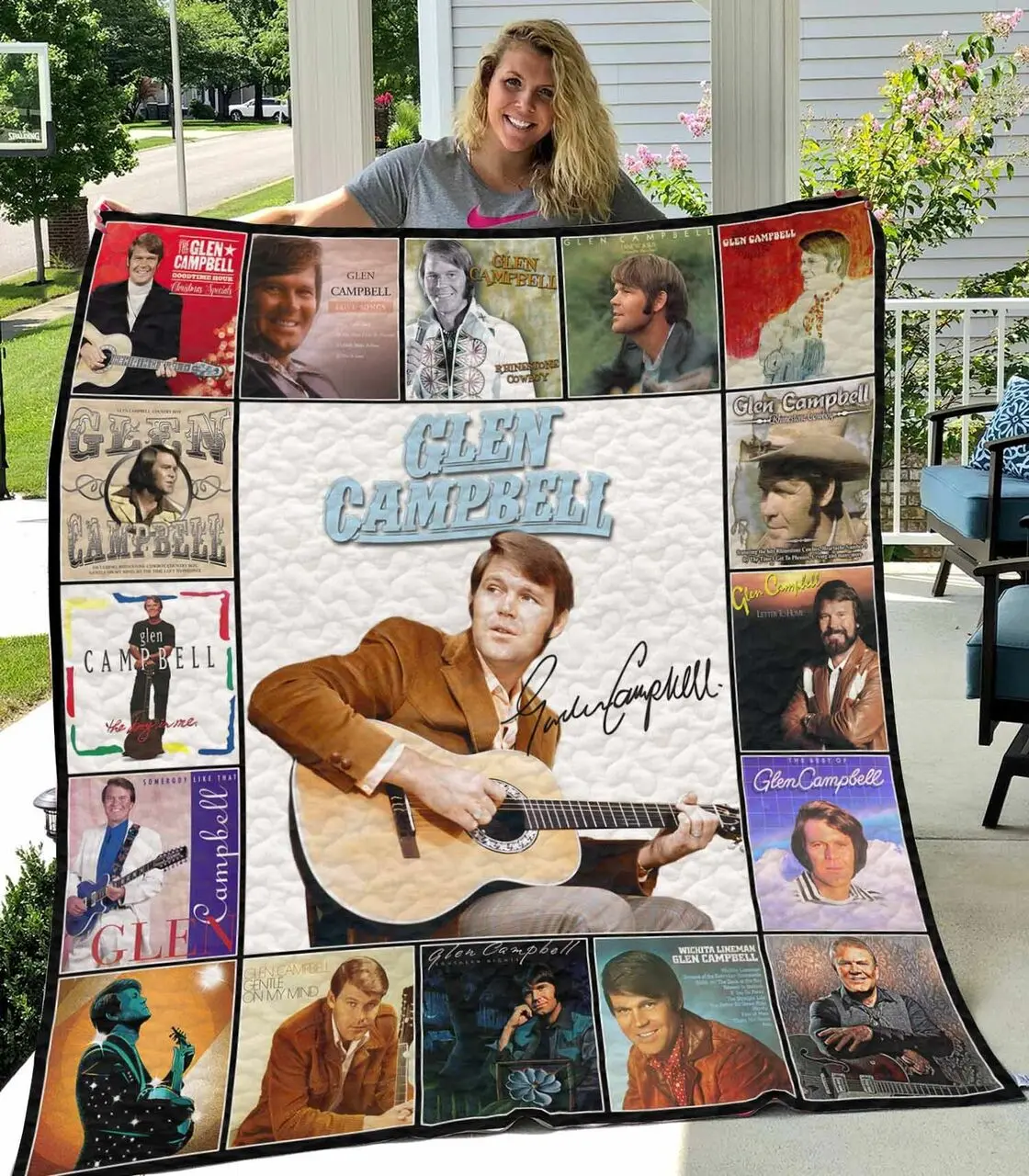 Glen Campbell Quilt-Blanket and Home Decor