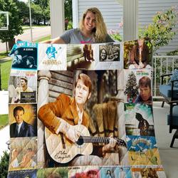 Glen Campbell Quilt Blanket For Fans Ver 17 and Home Decor