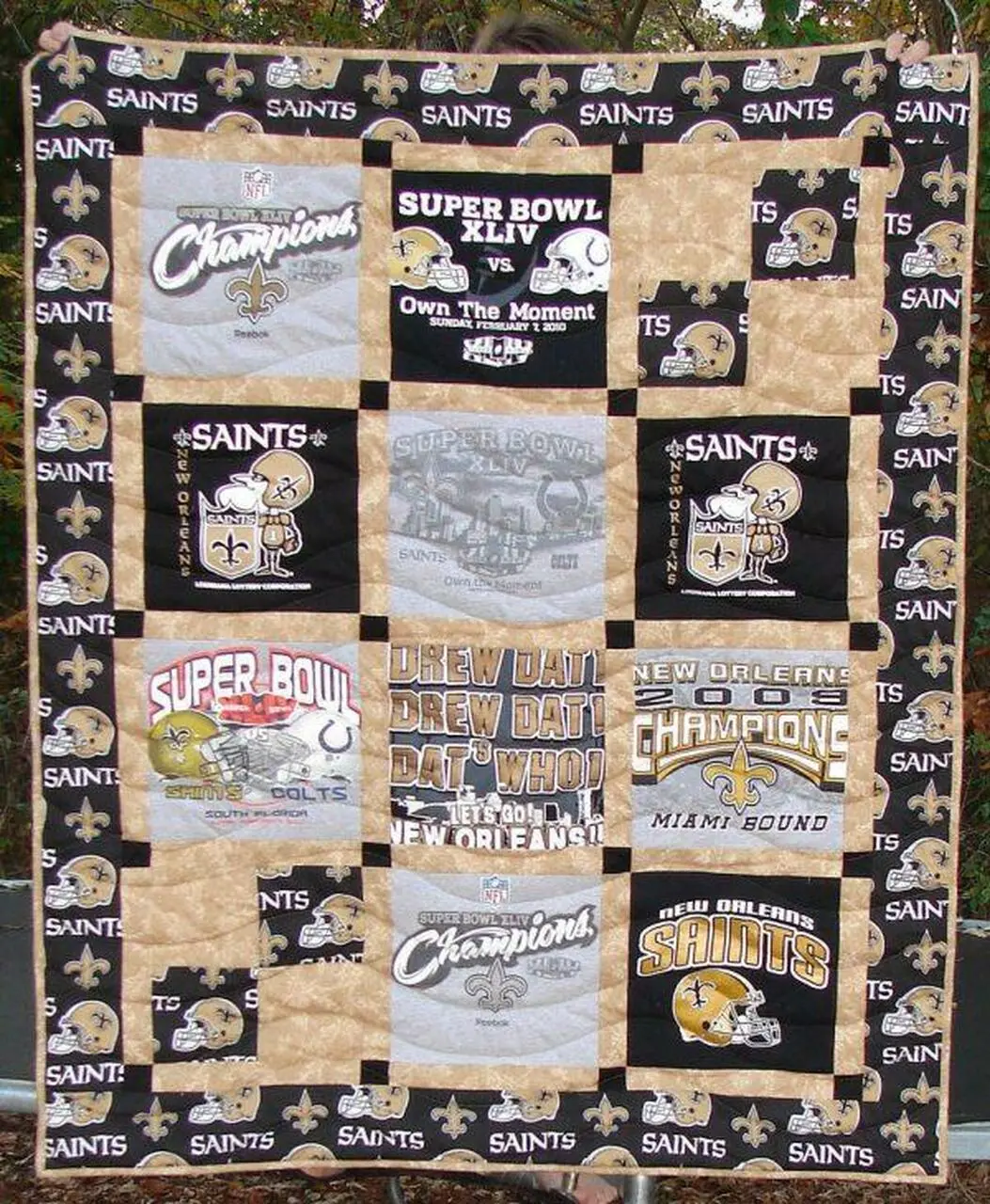 Go Saints Quilt Blanket Lk08 Quilt and Home Decor