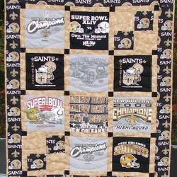 Go Saints Quilt Blanket Lk08  Quilt and Home Decor