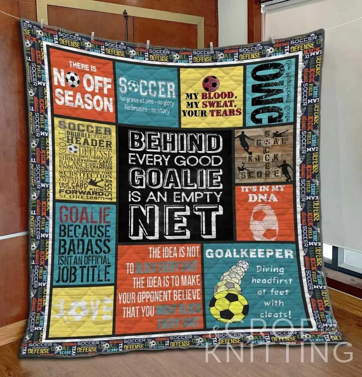 Goalkeeper Blanket Th1307 Quilt and Home Decor