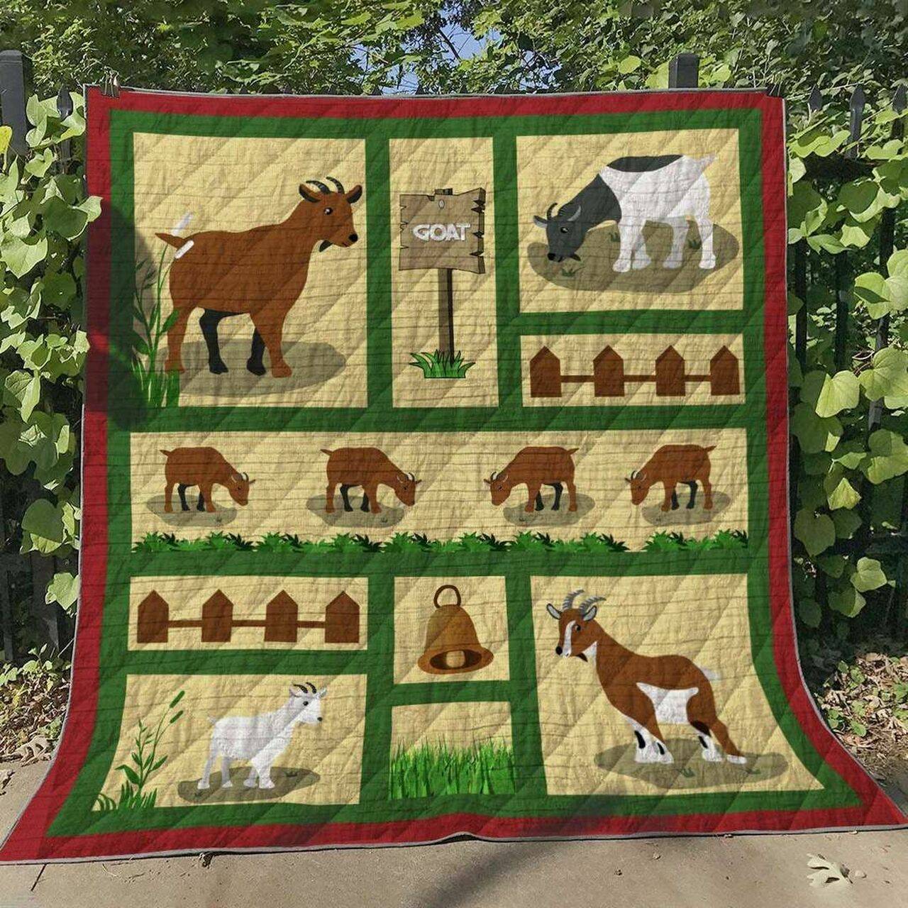 Goat Ml070616 Quilt Blanket and Home Decor