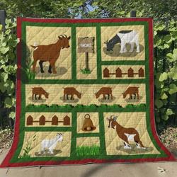 Goat Ml070616 Quilt Blanket and Home Decor