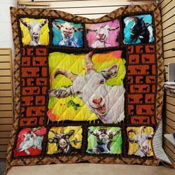 Goat Quilt Blanket ABC07113367 and Home Decor