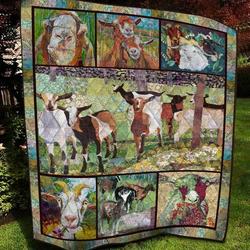 Goat Stand Up Awesome Ah Quilt Derqqh and Home Decor