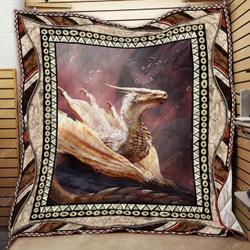 Gold Dragon Quilt and Home Decor