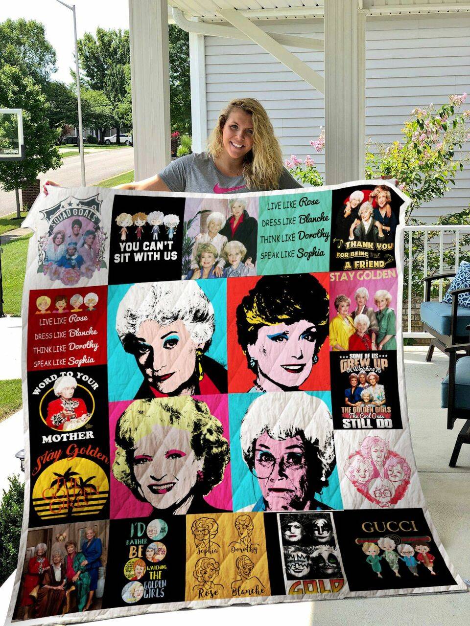 Golden Girls 3D Personalized Customized Quilt Blanket 2011 and Home Decor
