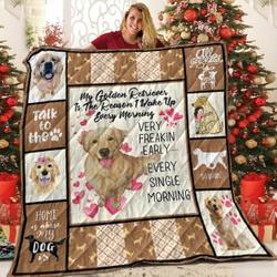 Golden Retrieve G Lovely 3D Customized Quilt and Home Decor