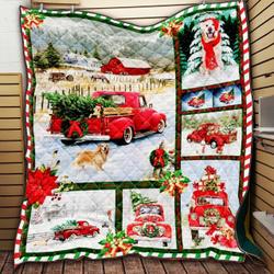 Golden Retriever And Christmas Love Quilt Blanket Dhc09121911dd and Home Decor