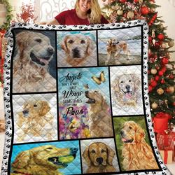 Golden Retriever Angels Quilt Zhj and Home Decor