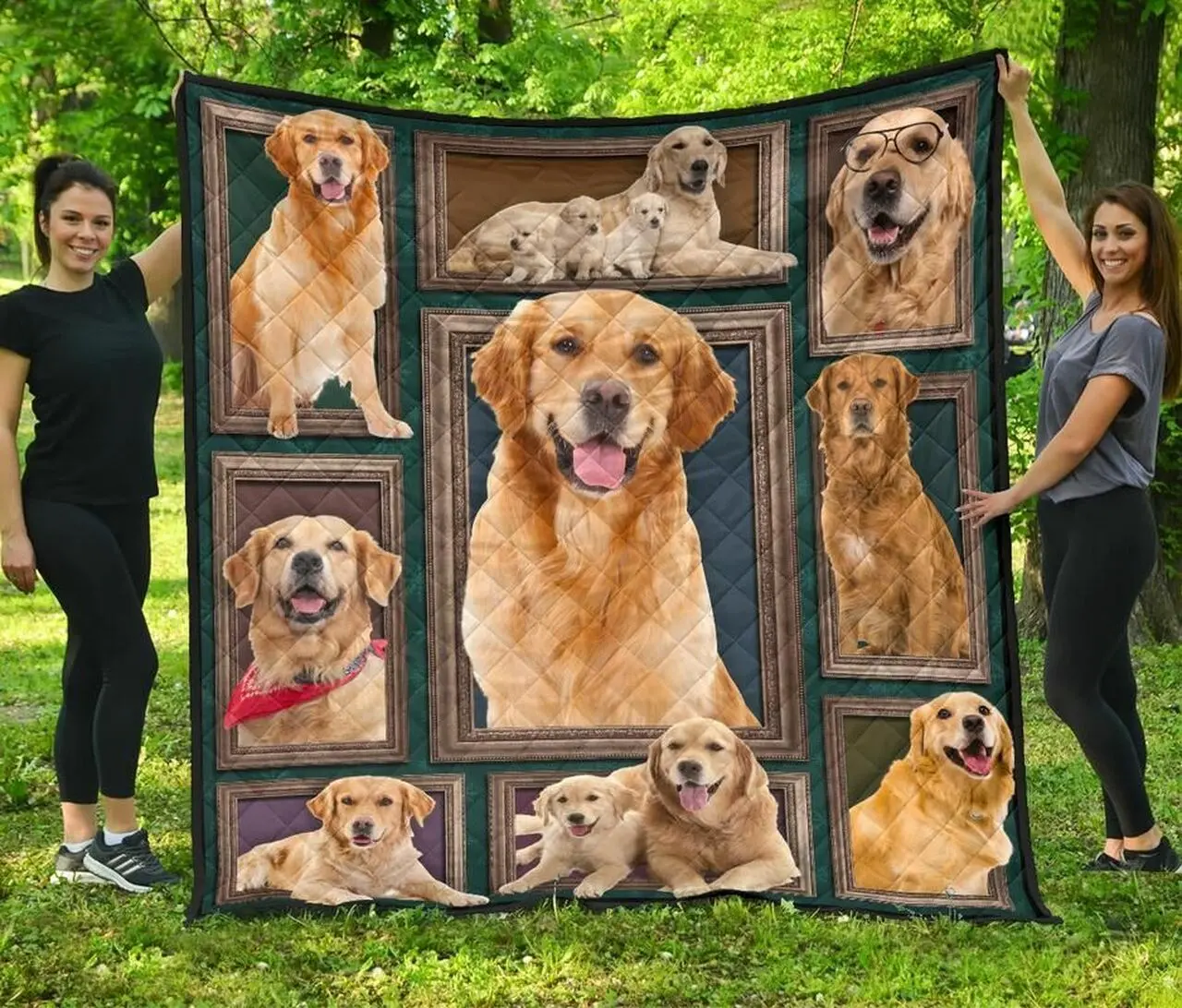Golden Retriever Awesome Quilt Zhe and Home Decor