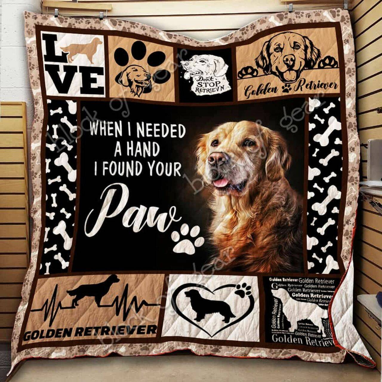 Golden Retriever Cl18100299Mdq Quilt Blanket and Home Decor