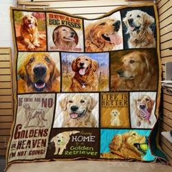 Golden Retriever Dont Push Me Quilt Blanket Dhc020120894Td and Home Decor