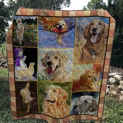 Golden Retriever Im So Fun Quilt Blanket Dhc020120597Td and Home Decor