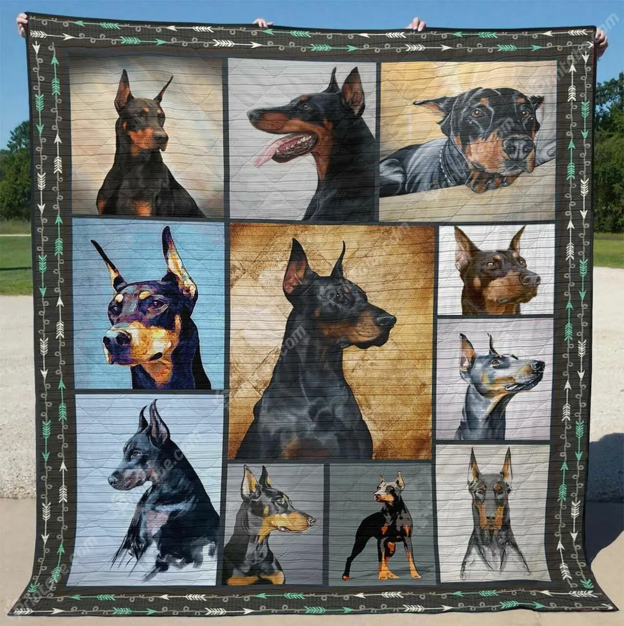 Golden Retriever Pretty Babies U Quilt Ka and Home Decor