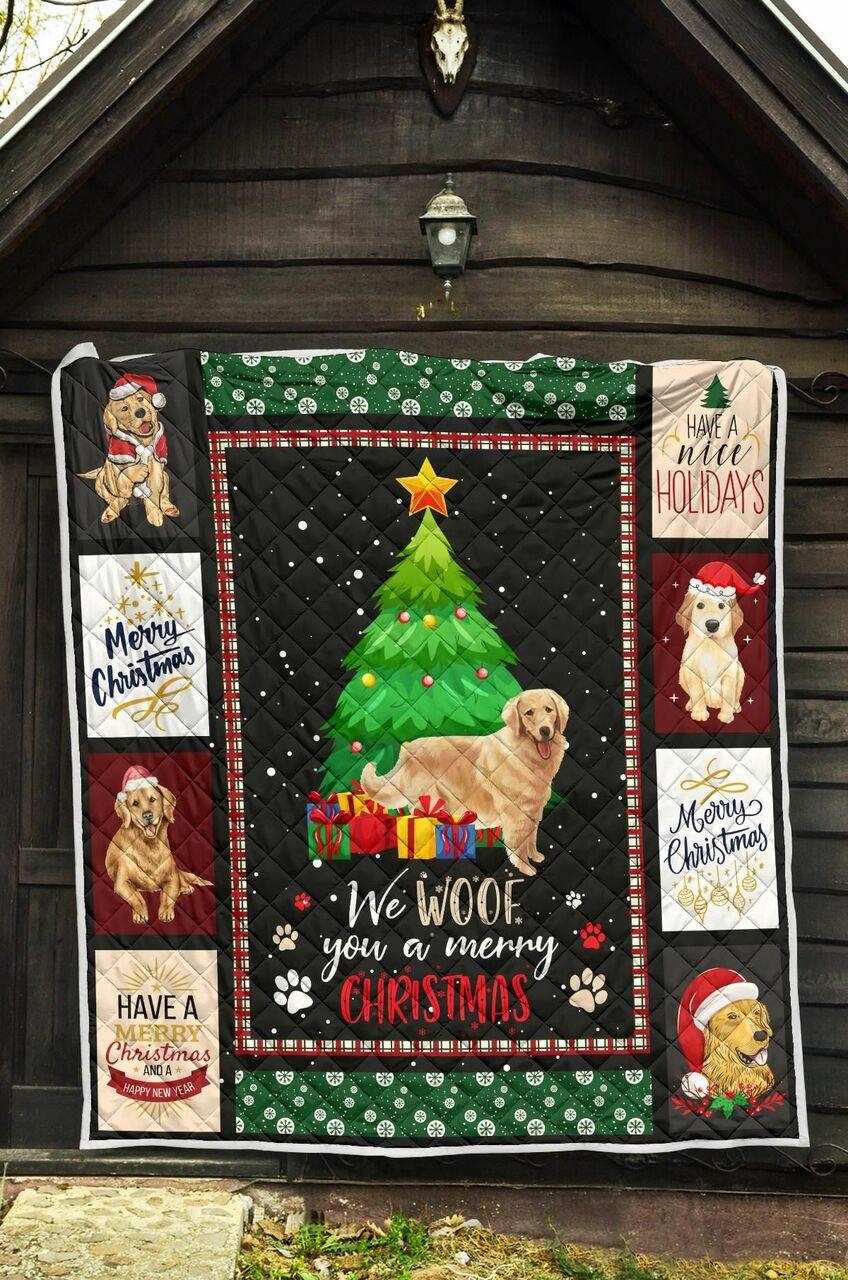 Golden Retriever Quilt Blanket Dhc13122794Vt and Home Decor