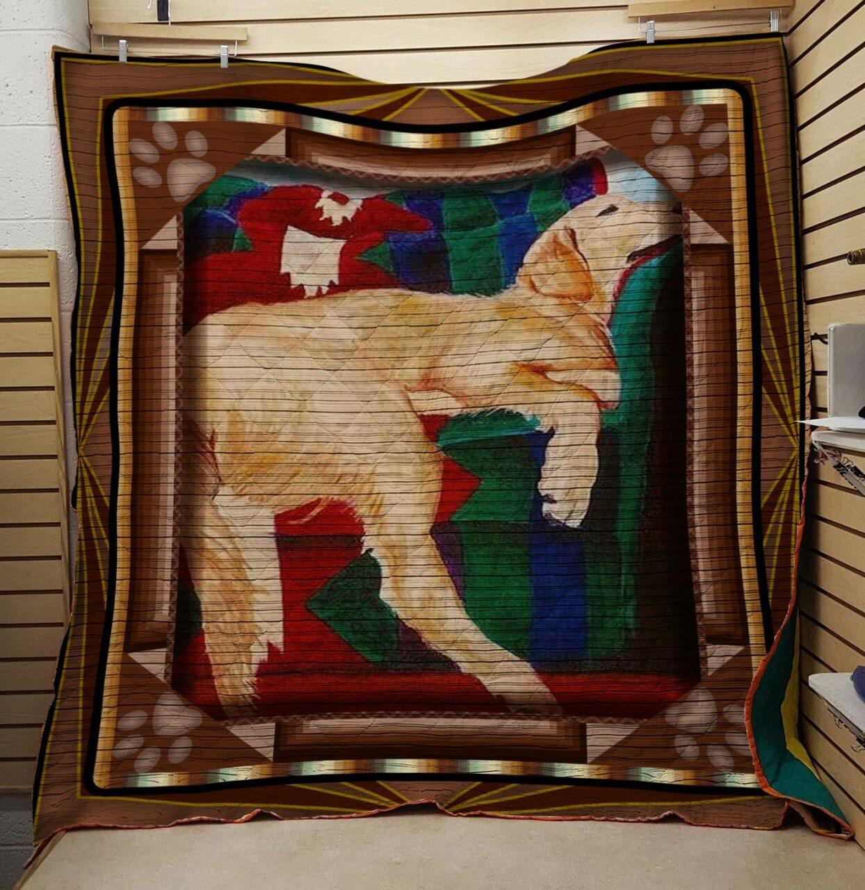 Golden Retriever Quilt and Home Decor