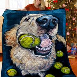 Golden Retriever Quilt Yxy and Home Decor