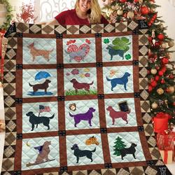 Golden Retriever Quilt Zbf and Home Decor