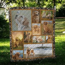 Golden Retriever Quilt Zds and Home Decor