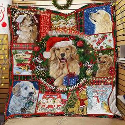 Golden Retriever Santa Paws O Quilt Rs and Home Decor