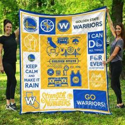 Golden State Warriors Basketball Quilt Blanket  Quilt and Home Decor