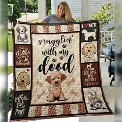Goldendoodle Dog 3D Customized Quilt TUH62817 PLEN2407 and Home Decor