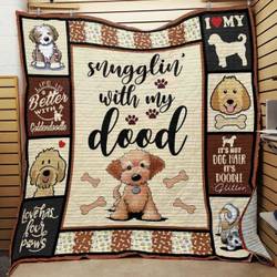 Goldendoodle Dog Quilt Blanket ABC07111187 and Home Decor