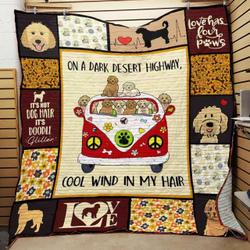 Goldendoodle Quilt Blanket ABC07111212 and Home Decor