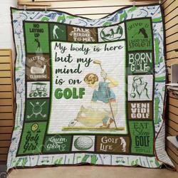 Golf Quilt Blanket Dhc03021234Td and Home Decor