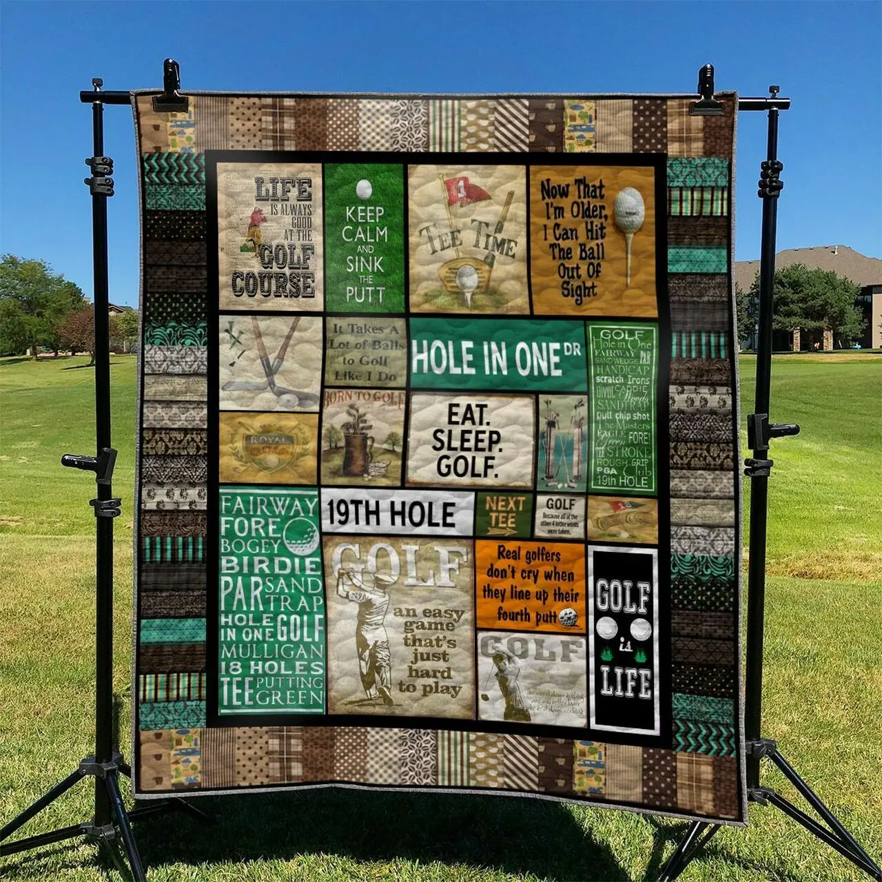 Golf Yh3010307 Quilt Blanket and Home Decor