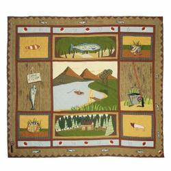 Gone Fishing Hur Quilt Cysipd and Home Decor