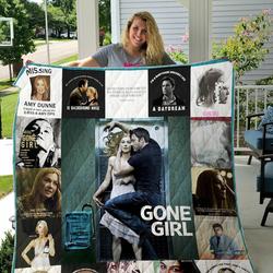 Gone Girl T-Shirt Quilt Blanket and Home Decor