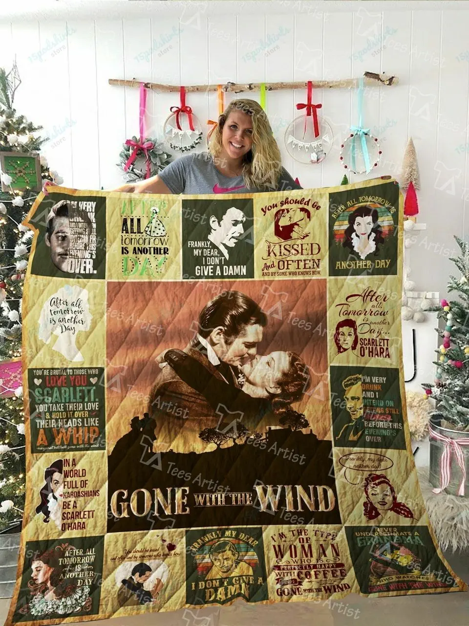Gone With The Wind Quilt Blanket 02107 and Home Decor