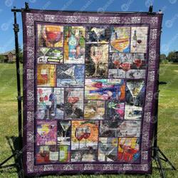 Good Wine Praises Itself Quilt Blanket Qq26  Quilt and Home Decor