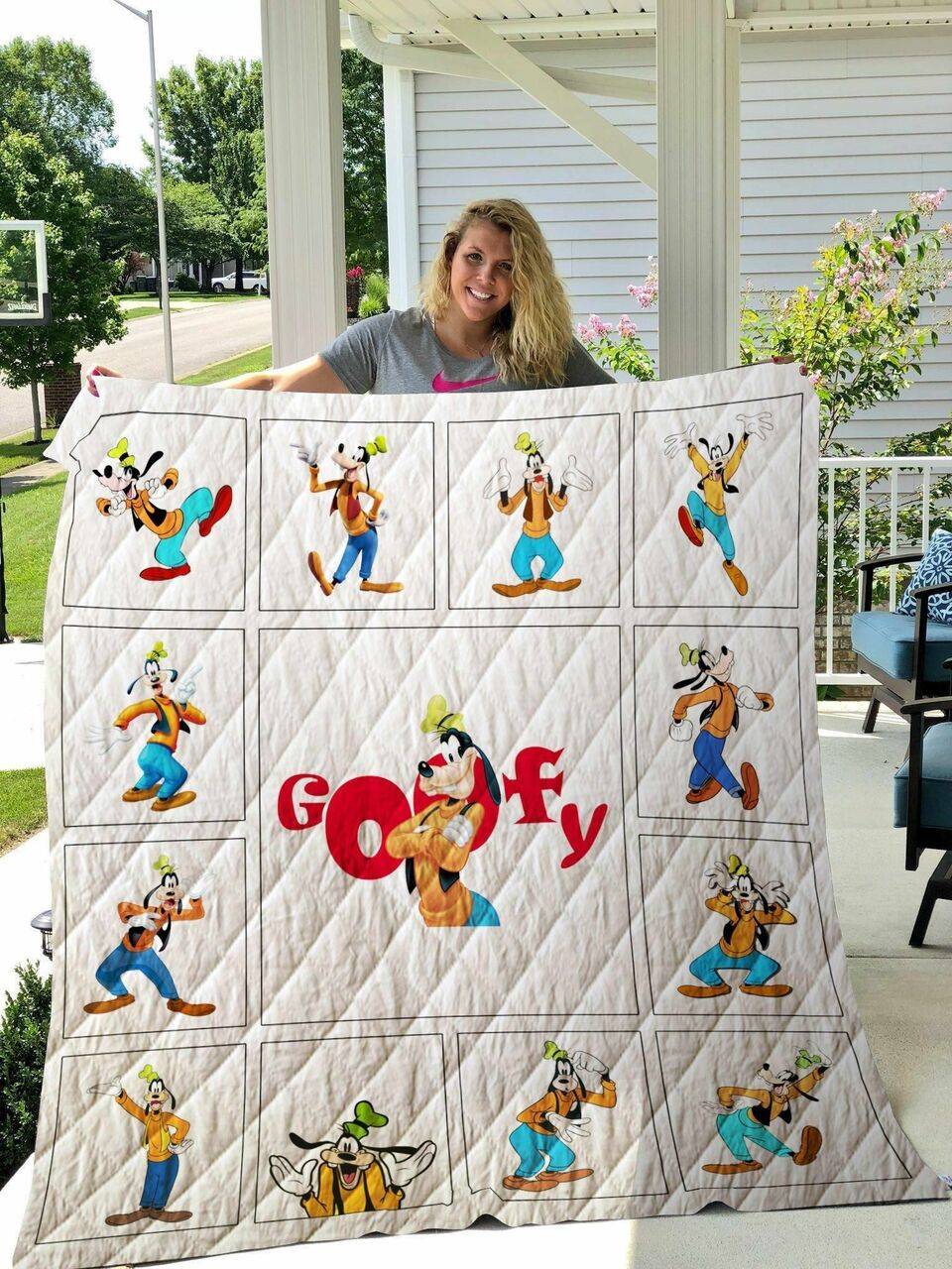 Goofy Quilt Blanket and Home Decor