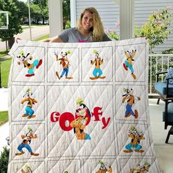 Goofy Quilt Blanket and Home Decor