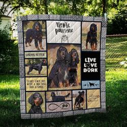 Gordon Setter Pawsome Hur Quilt Bevrpv and Home Decor