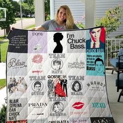 Gossip Girl T-Shirt Quilt Blanket For Fans and Home Decor