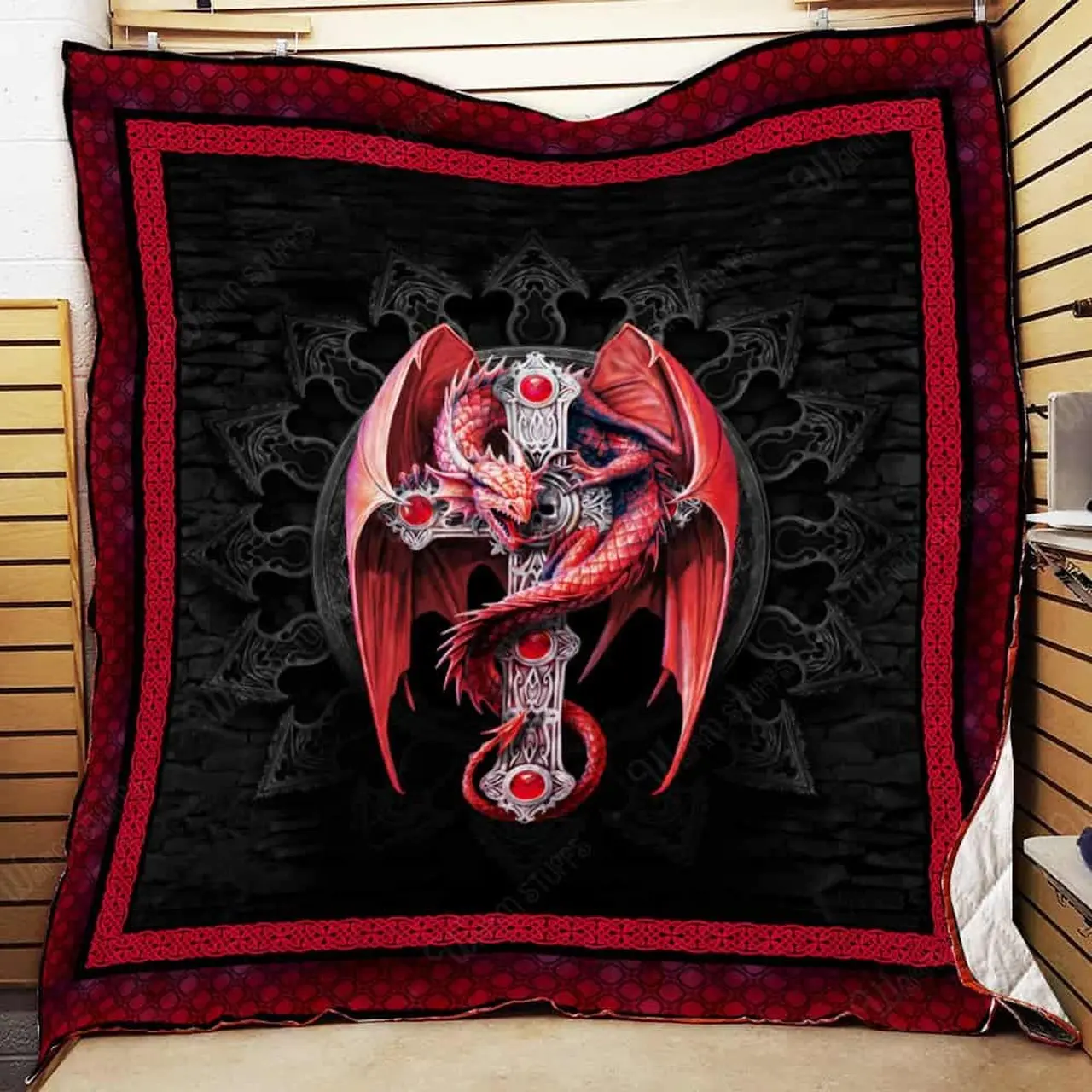 Gothic Dragon V2 Quilt and Home Decor
