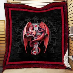 Gothic Dragon V2 Quilt and Home Decor