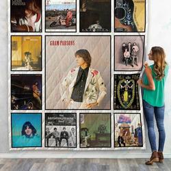 Gram Parsons Albums Quilt Blanket 01 and Home Decor