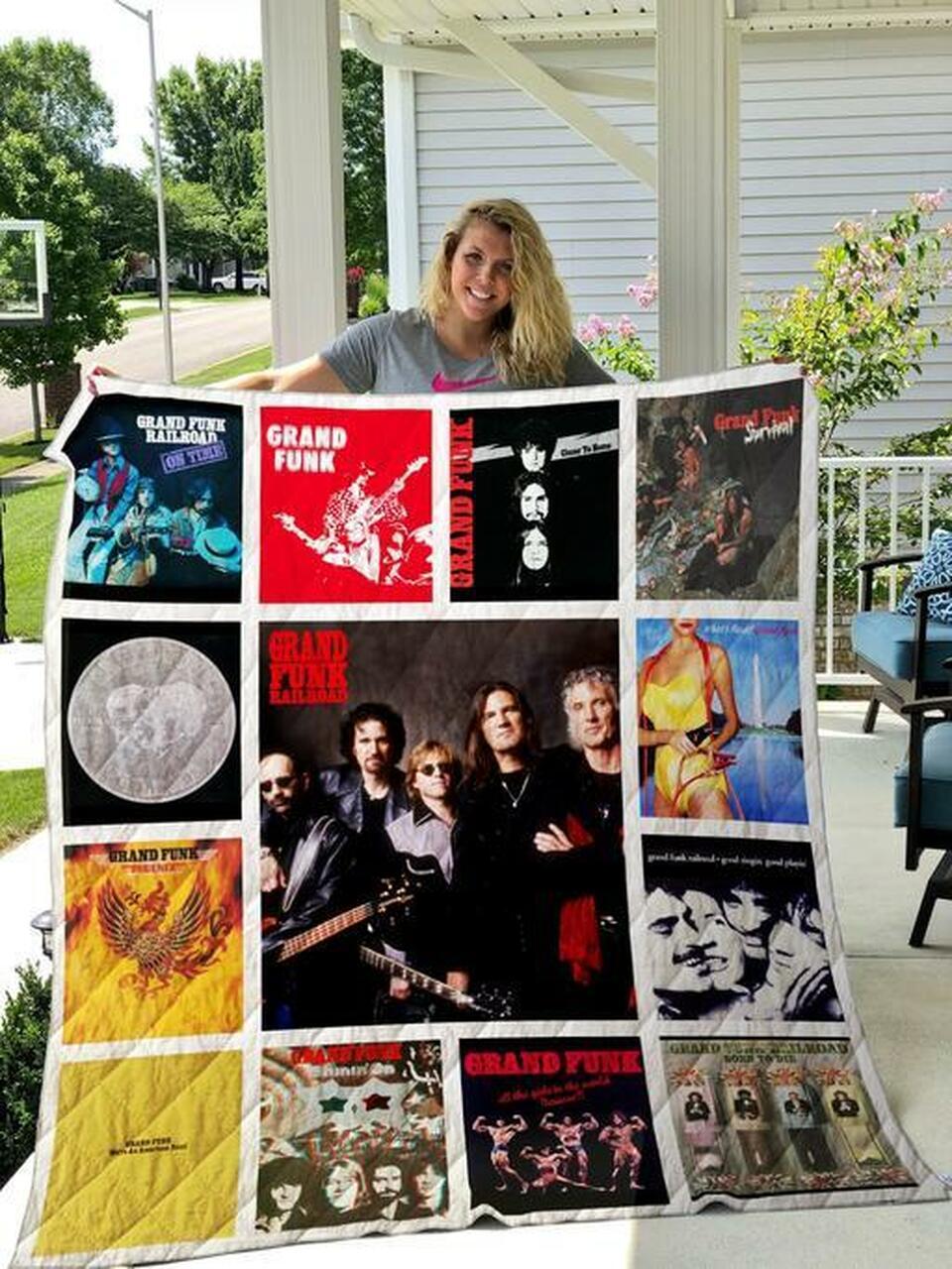 Grand Funk Railroad Quilt Blanket Quilt and Home Decor