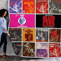 Grand Funk Railroad Singles Quilt Blanket Ver 14 and Home Decor