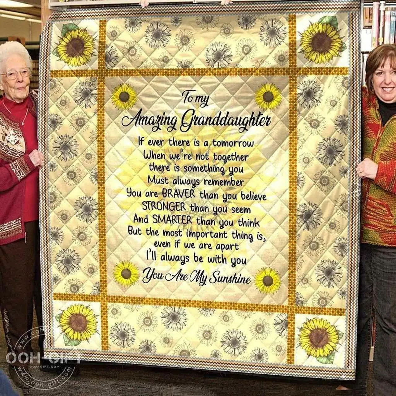 Granddaughter Amazing Granddaughter I Ll Always Be With You Blanket Th0807 Quilt and Home Decor