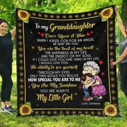 Granddaughter Grandma You Re Always My Little Girl Blanket Th0807 Quilt and Home Decor