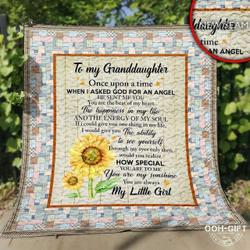 Granddaughter Once Upon A Time DHCDHC LD2210 Quilt Blanket and Home Decor